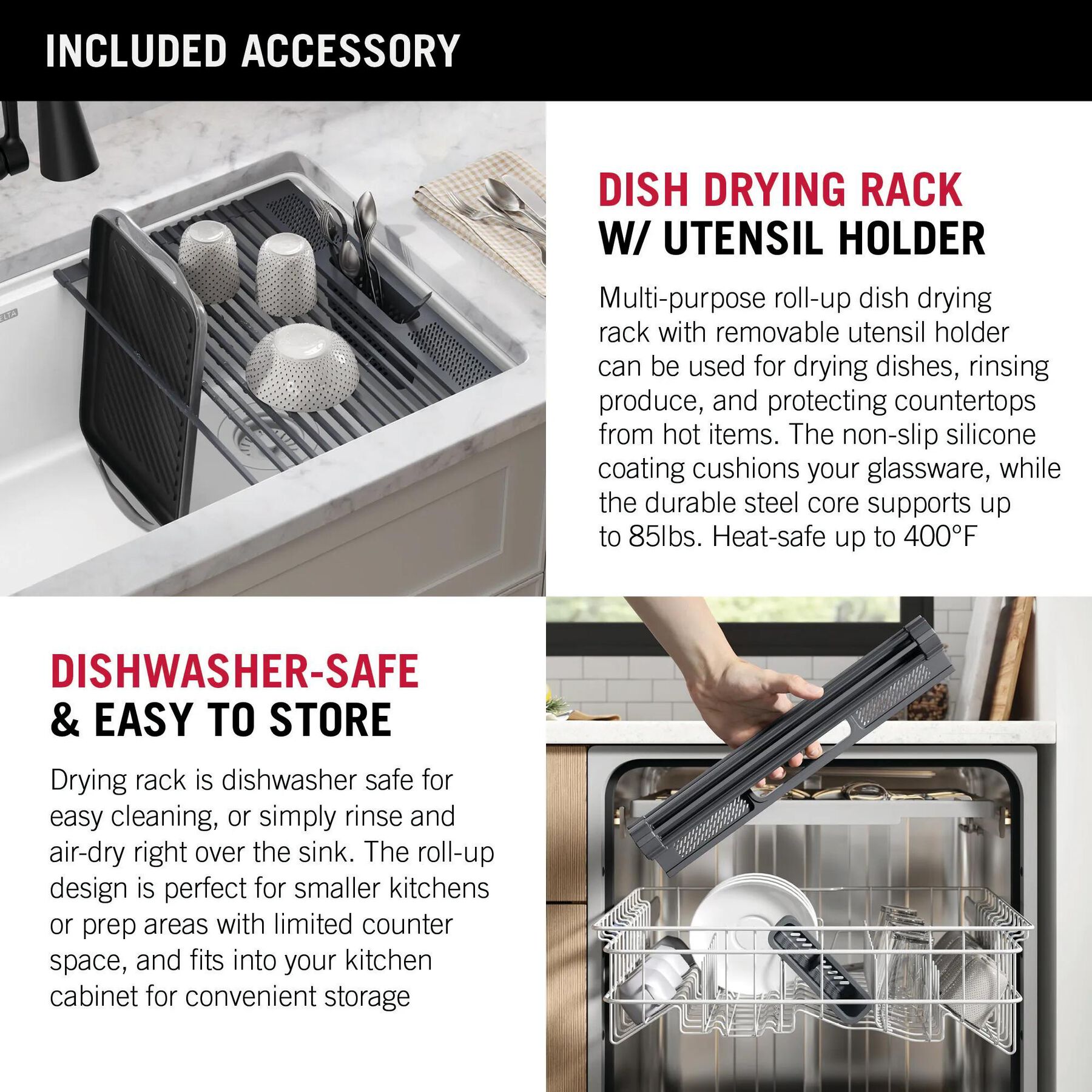 30&rdquo; Granite Composite Workstation Kitchen Sink Undermount Single Bowl with WorkFlow&trade; Ledge and Accessories in White